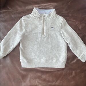 VINEYARD VINES for Target 1/4 quarter zip pullover sweater Boys 3T Toddler gray